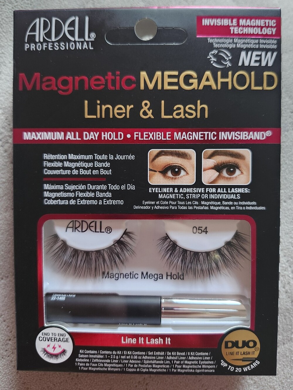 Ardell Magnetic MegaHold Liner & Lash - Black NEW